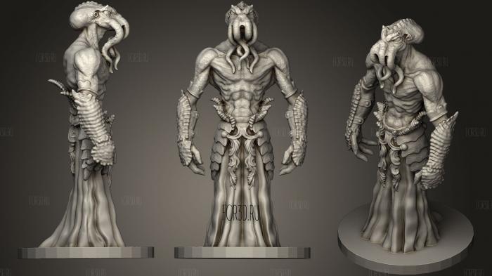 Mind Flayer 3d stl for CNC